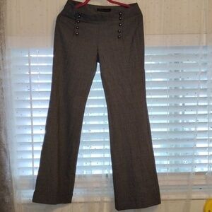 Express Design Studio Womens Gray Editor Sailor Career Dress Pants, Size: 4